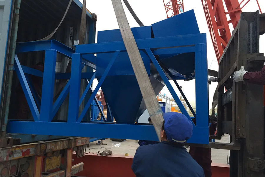 Concrete Batching Plant Delivery Site and Shipment Preparation