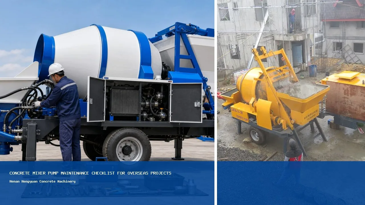 Concrete Mixer Pump Maintenance Checklist for Overseas Projects configuration detail