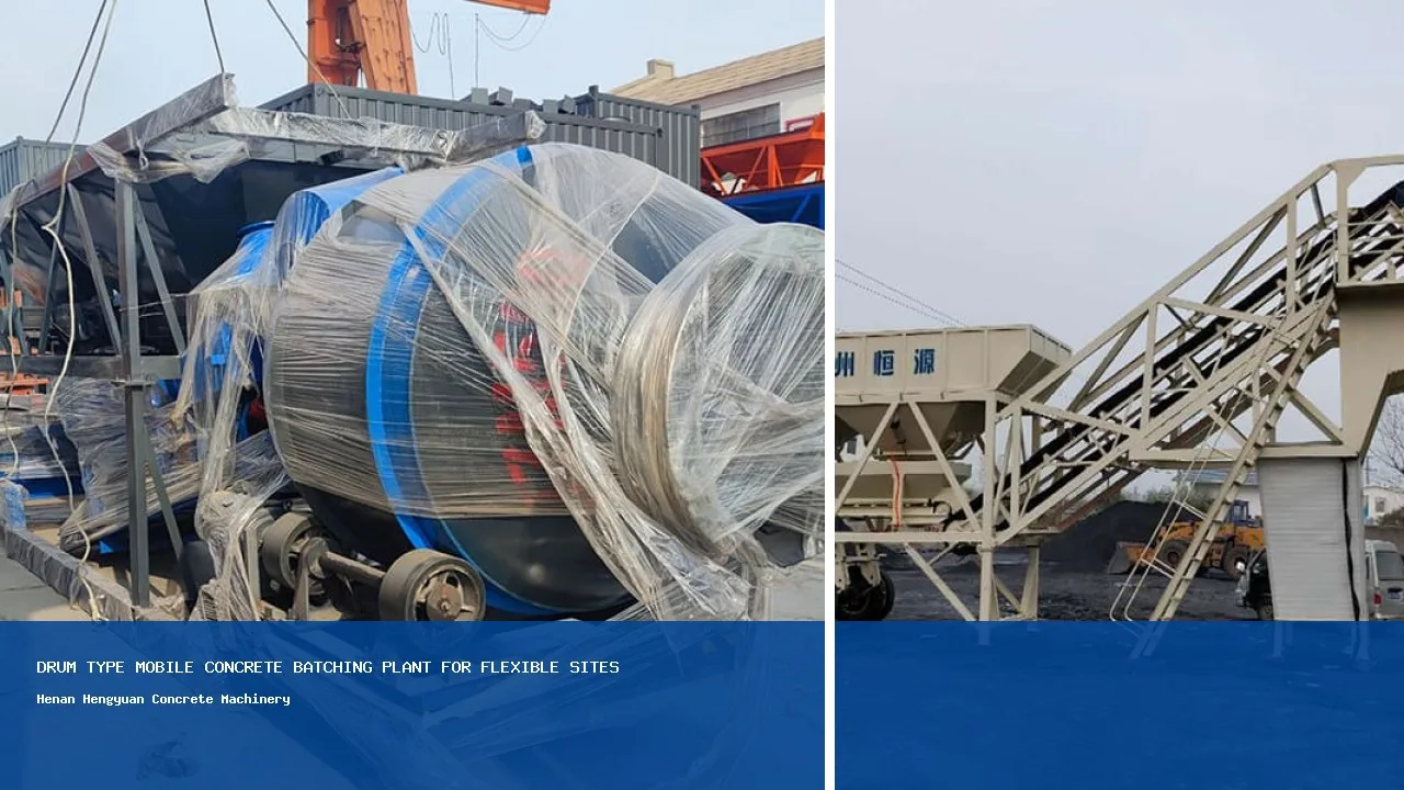 Drum Type Mobile Concrete Batching Plant for Flexible Sites configuration detail