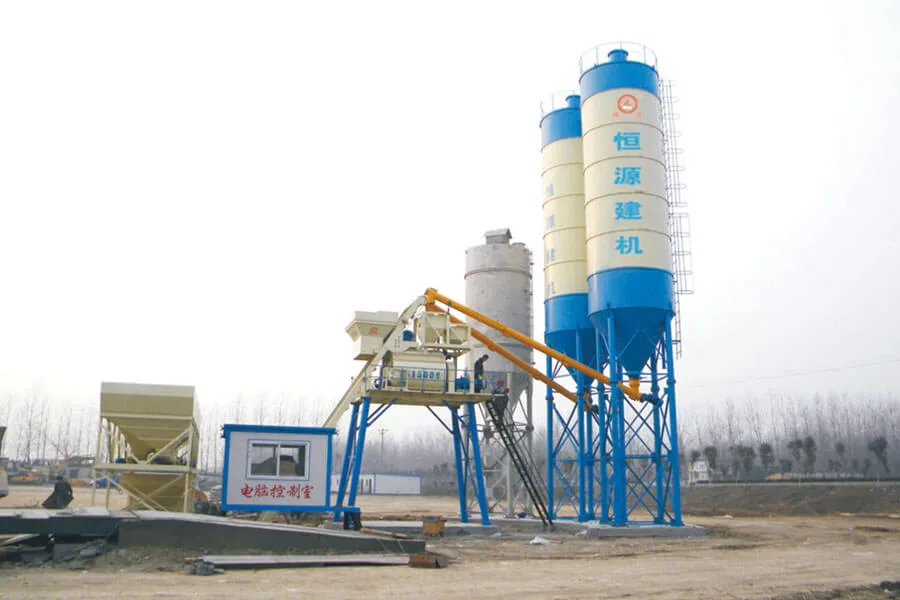 Stationary Concrete Batching Plant for Stable Concrete Production configuration detail