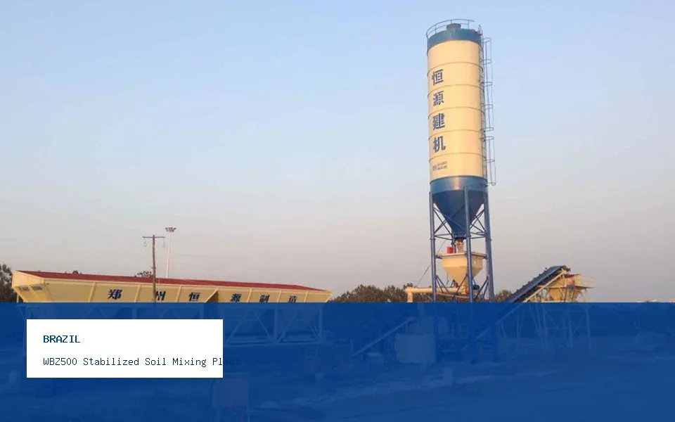 WBZ500 Stabilized Soil Mixing Plant Highway Project in Brazil
