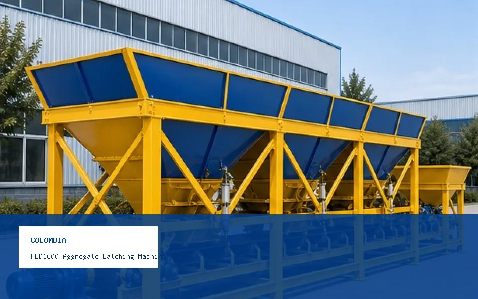 PLD1600 Aggregate Batching Machine Project in Colombia