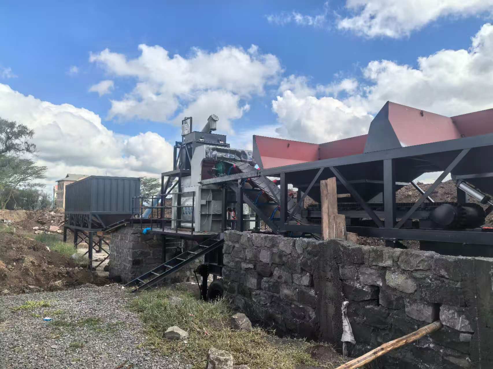 Mobile Concrete Batching Plant Project in Ghana