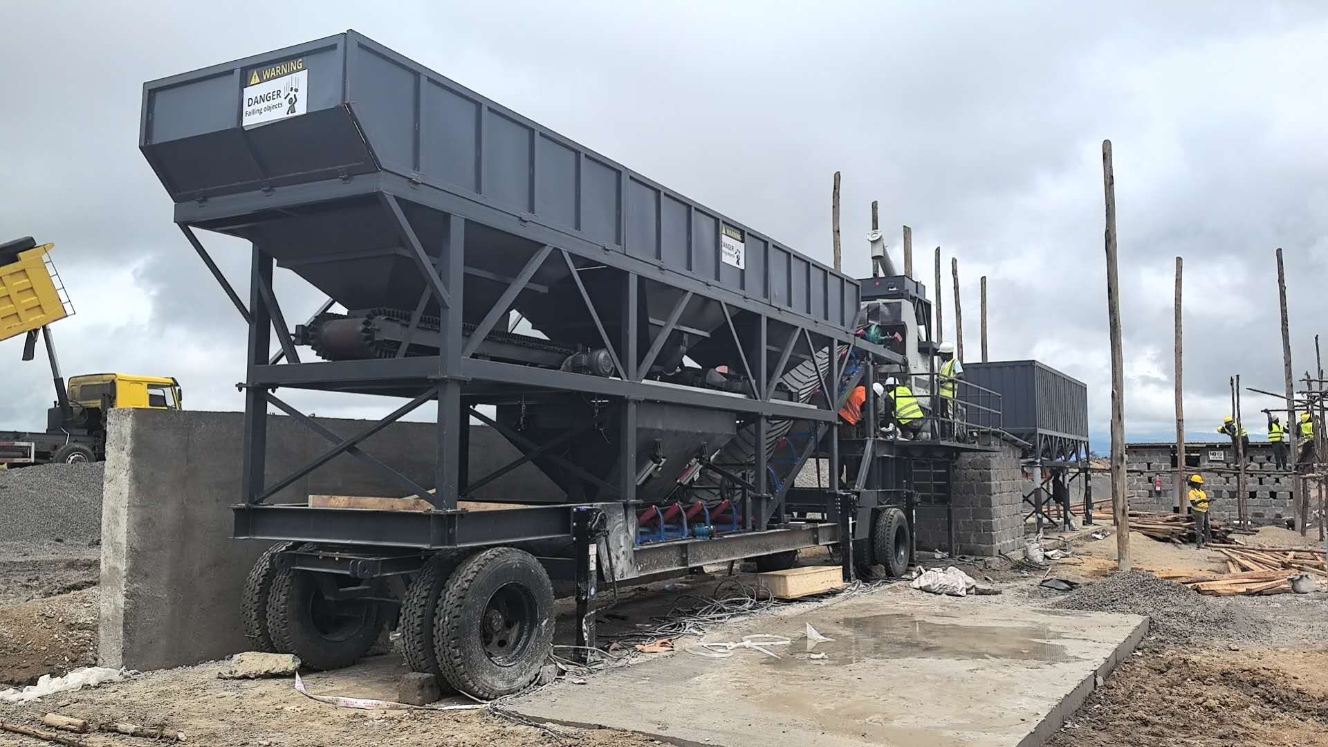 Mobile Concrete Batching Plant Project in Ghana