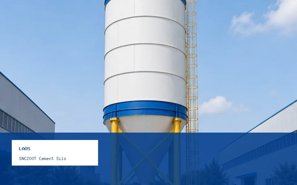 SNC200T Cement Silo Mobile Plant Support Project in Laos