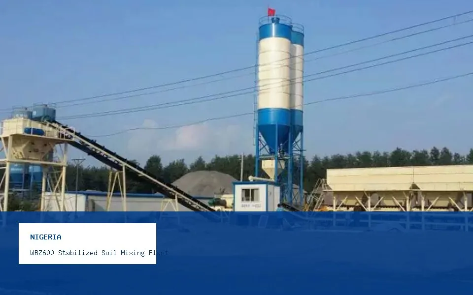 WBZ600 Stabilized Soil Mixing Plant Airport Road Project in Nigeria