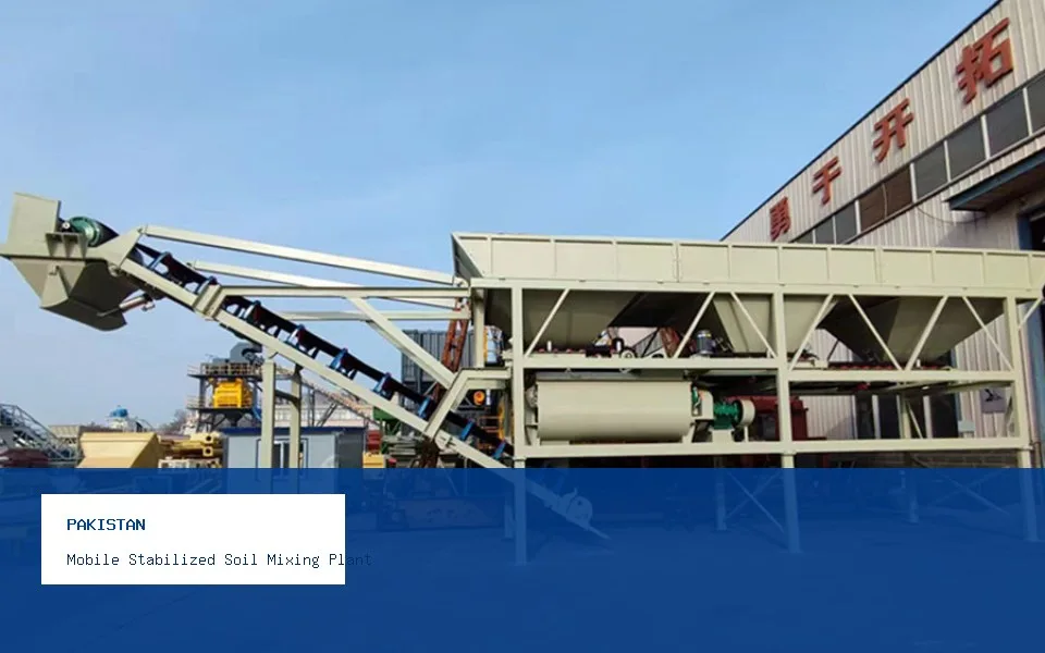 Mobile Stabilized Soil Mixing Plant Rural Road Project in Pakistan