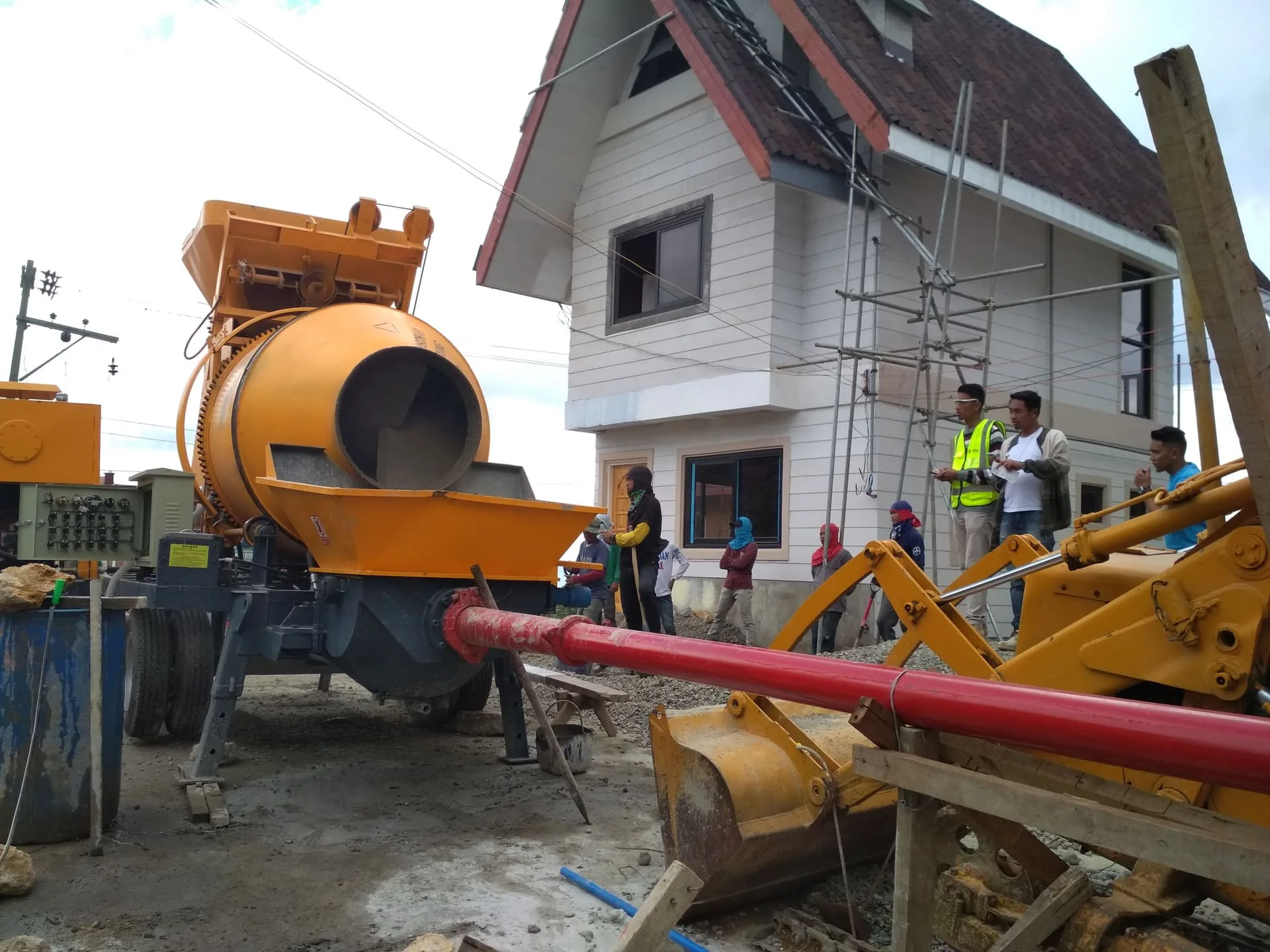 Concrete Mixer Pump Project in the Philippines