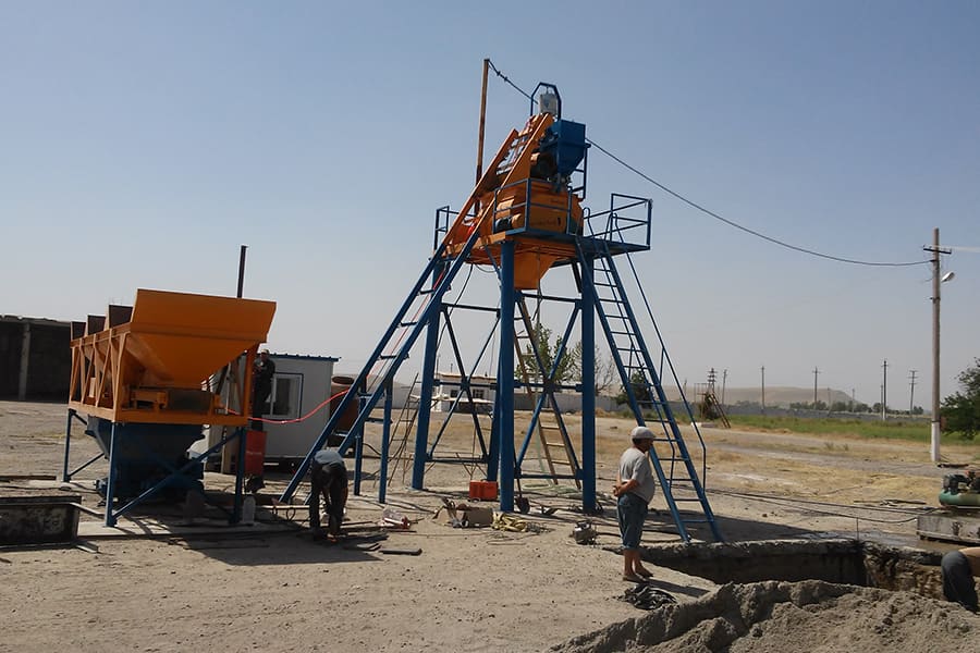 Small Concrete Batching Plant Project in Saudi Arabia