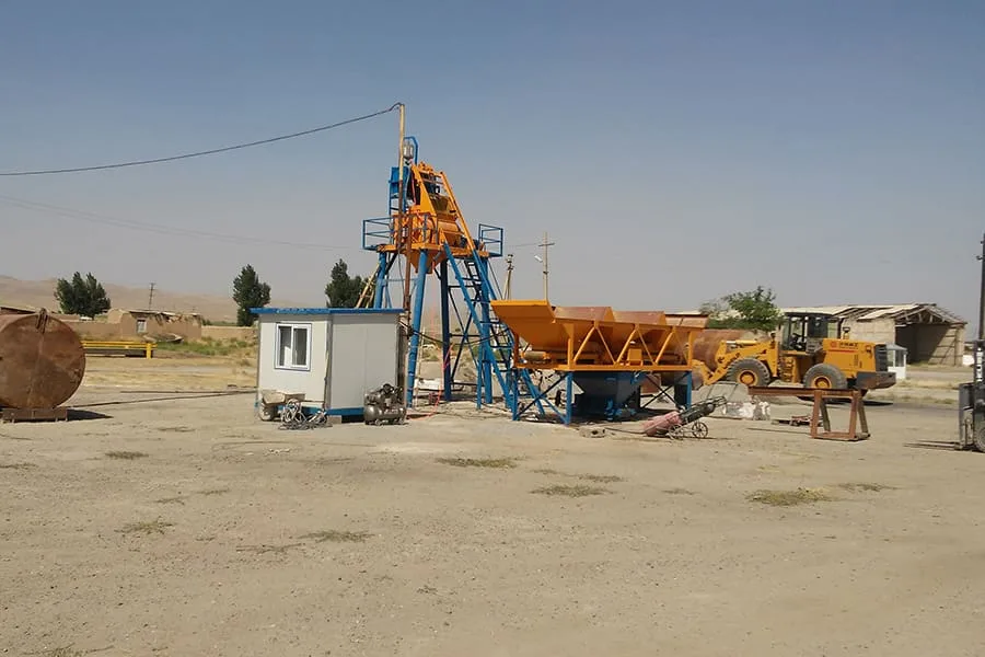 Small Concrete Batching Plant Project in Saudi Arabia