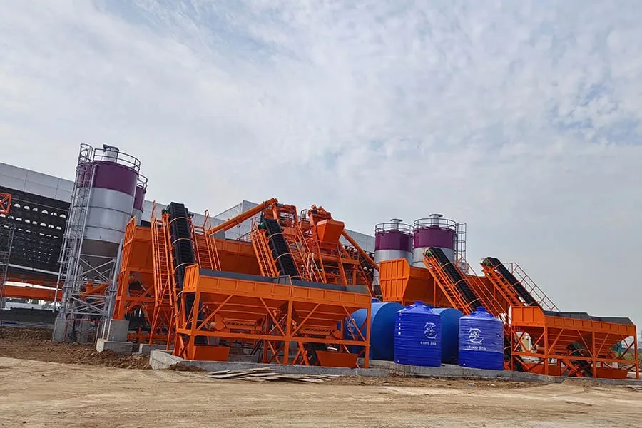 Vertical Shaft Concrete Batching Plant Project in South Africa