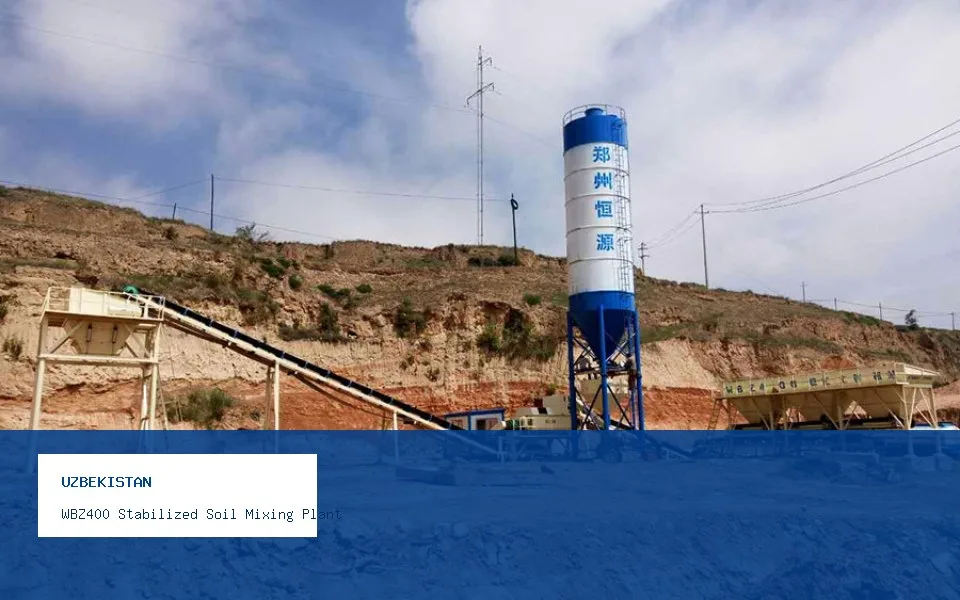WBZ400 Stabilized Soil Mixing Plant Road Base Project in Uzbekistan