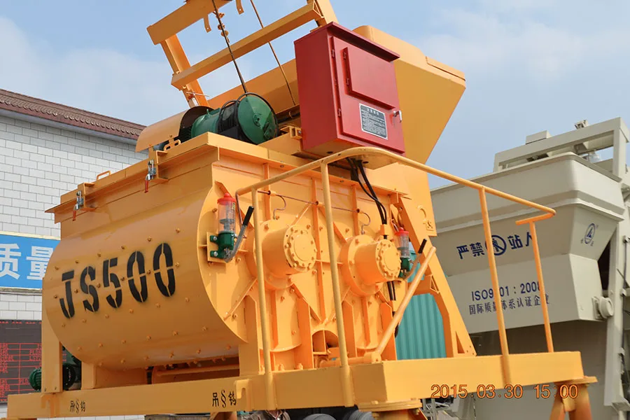JS500 JS Twin-shaft Concrete Mixer