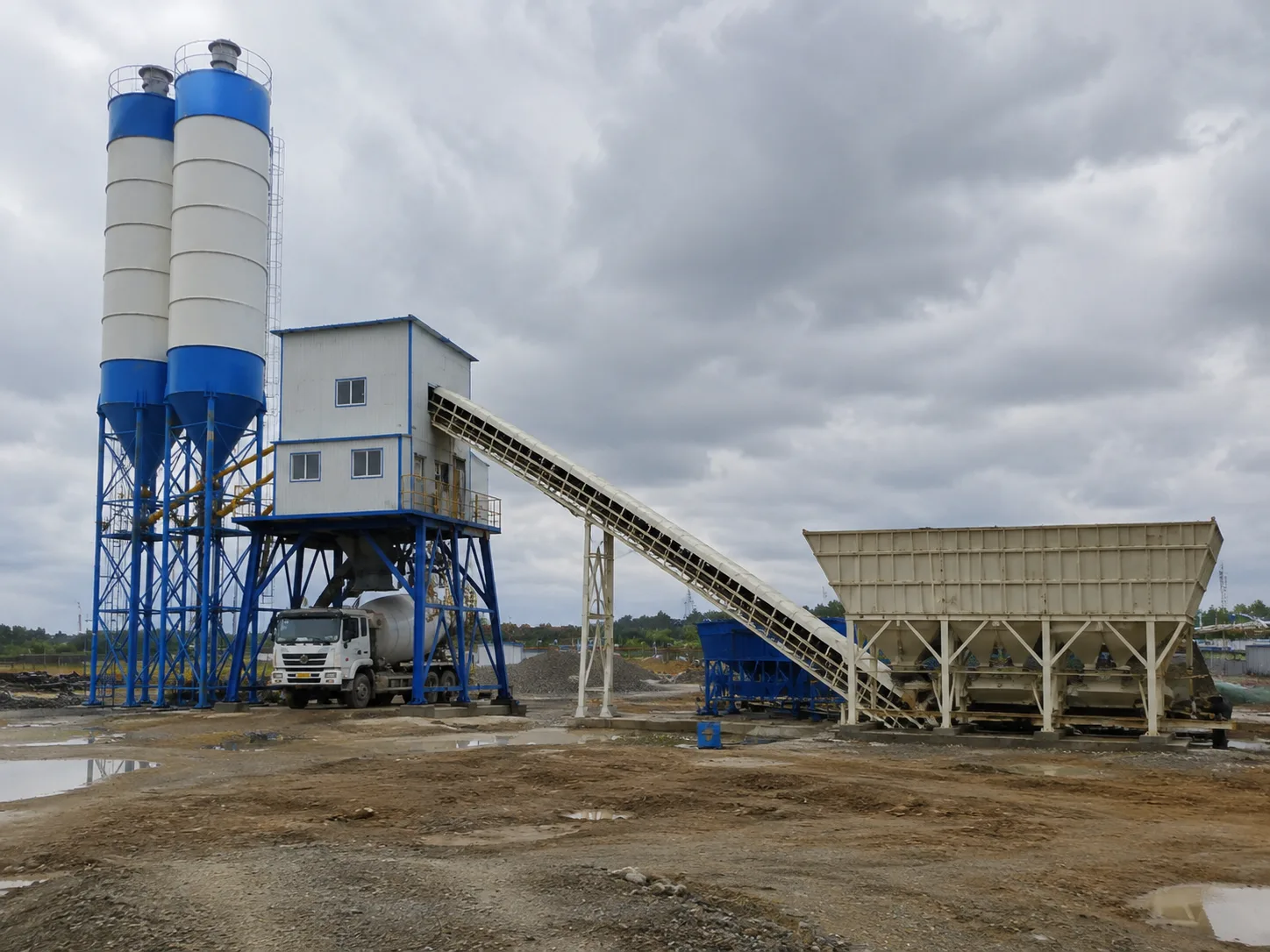 HZS60 Stationary Concrete Batching Plant