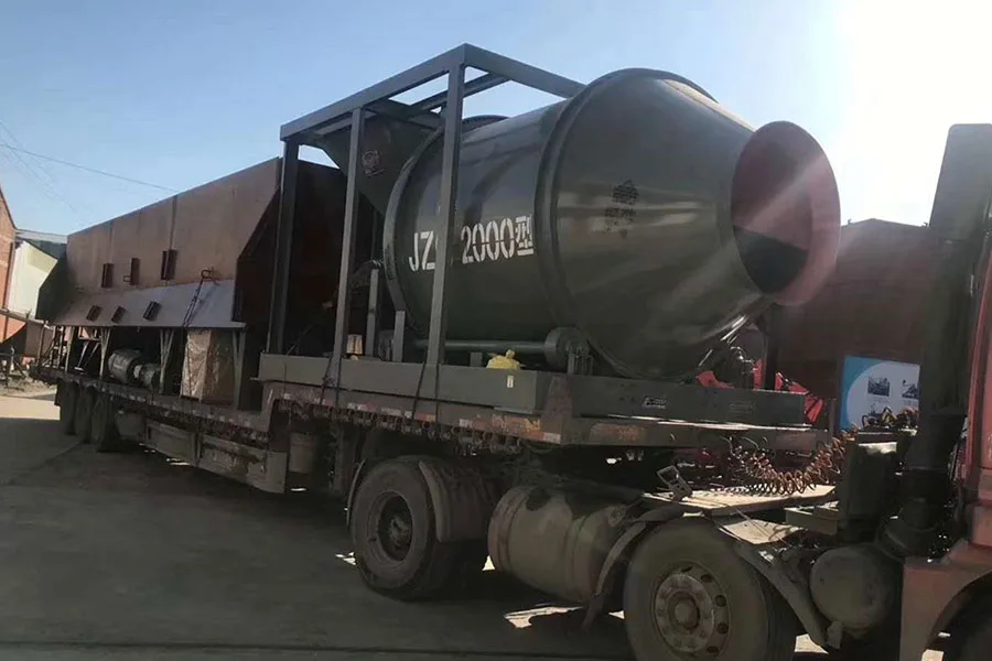 YHZM100-4 Planta Movil de Concreto con Mezclador de Tambor