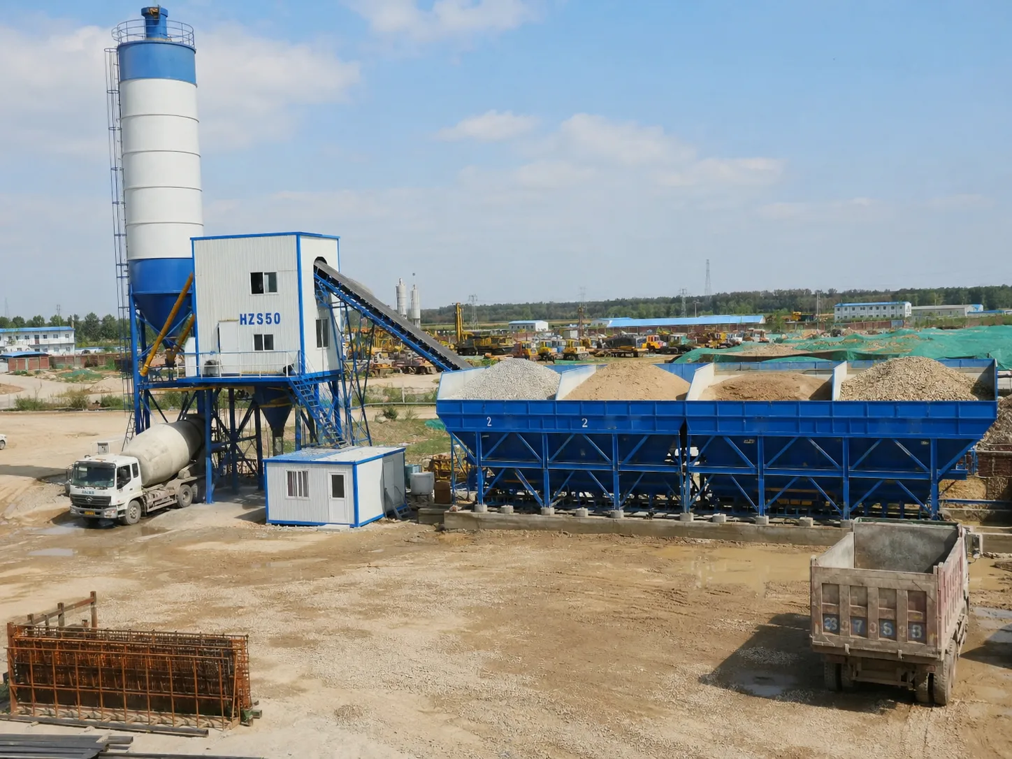 HZS50 Stationary Concrete Batching Plant