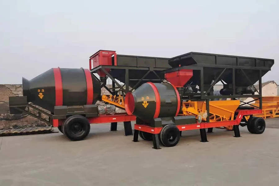 YHZM50-3 Drum Mixer Mobile Concrete Batching Plant
