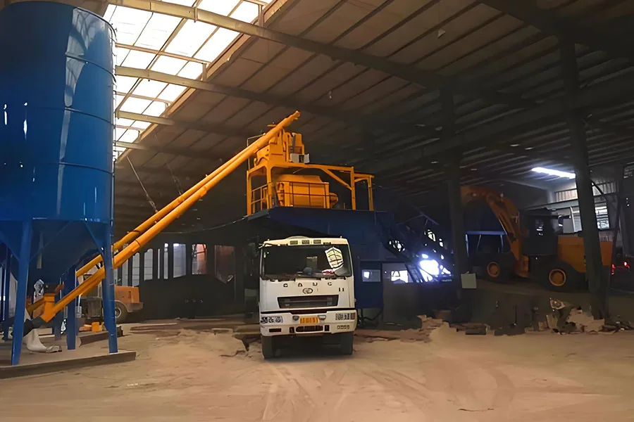 YHZS100 Centrale a Beton Mobile a Convoyeur a Bande