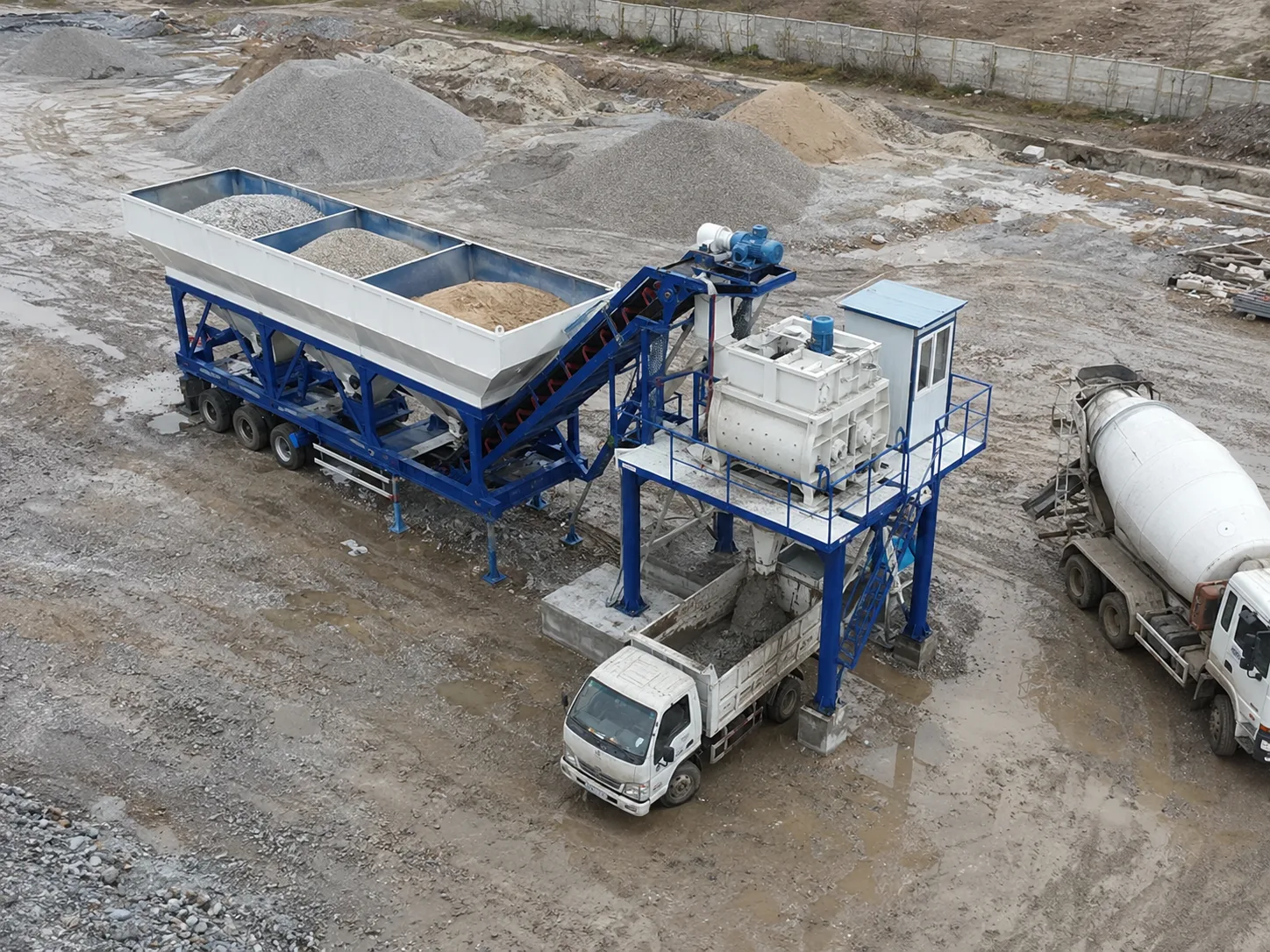 YHZS50-3 Mobile Concrete Batching Plant (YHZS1.5 Series)