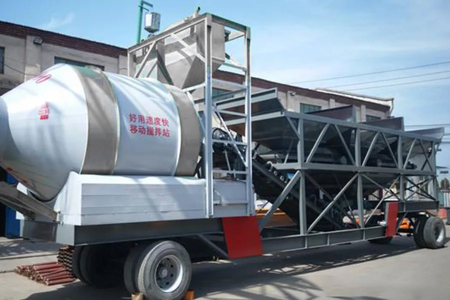 YHZM50-3 Drum Mixer Mobile Concrete Batching Plant