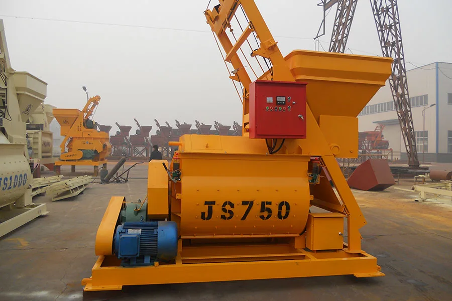 JS750 двухвальный бетоносмеситель JS