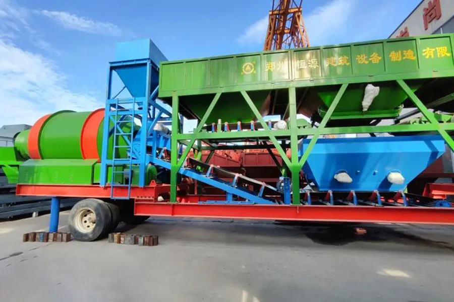 YHZM50-3 Drum Mixer Mobile Concrete Batching Plant