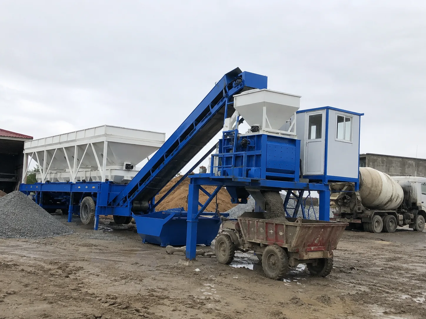 YHZS50-3 Mobile Concrete Batching Plant (YHZS1.5 Series)