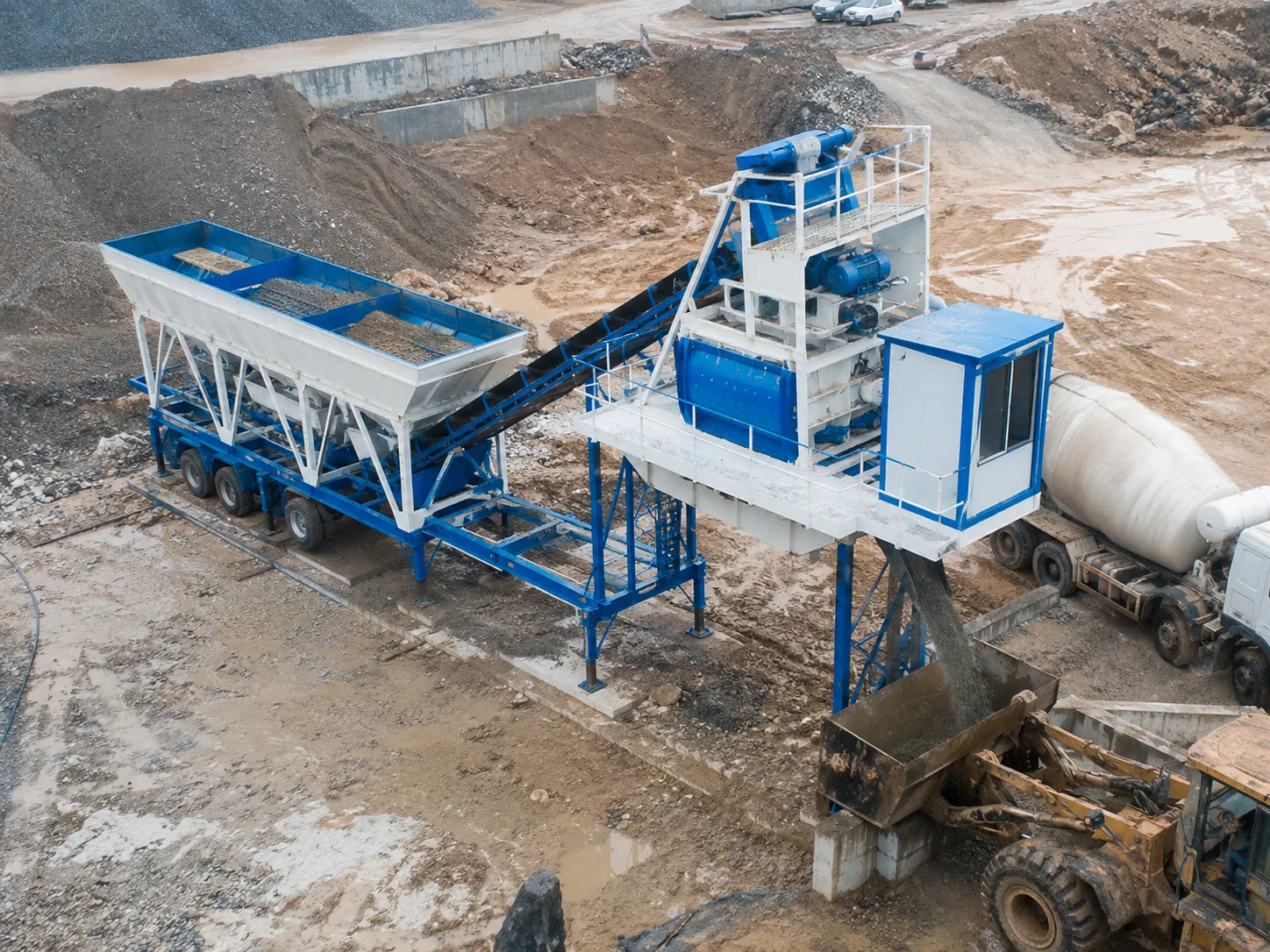 YHZS75-3 Mobile Concrete Batching Plant (YHZS1.5 Series)