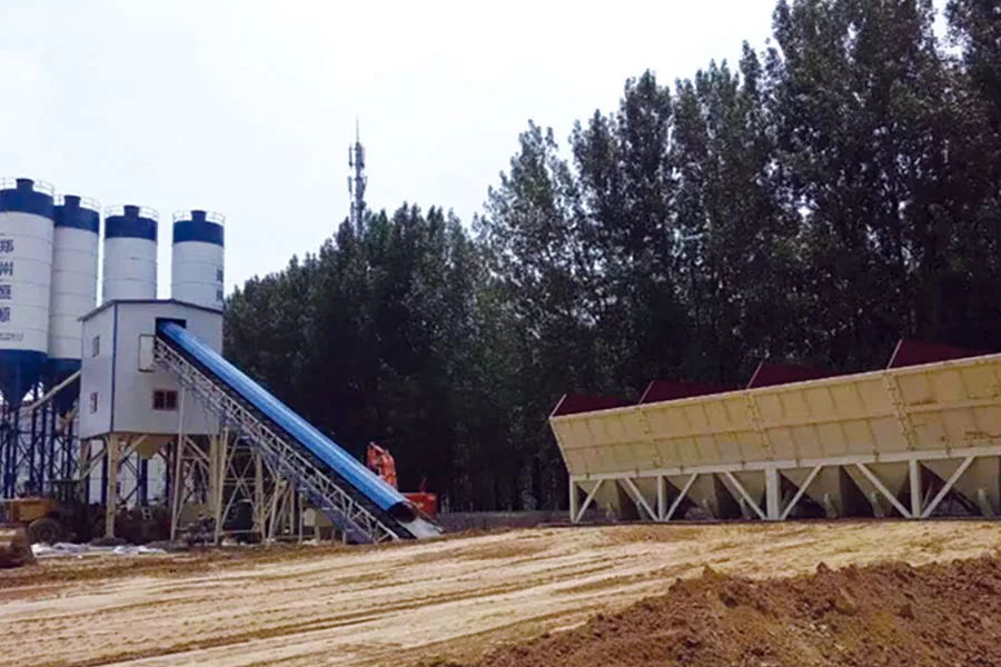 HZS120 Stationary Concrete Batching Plant