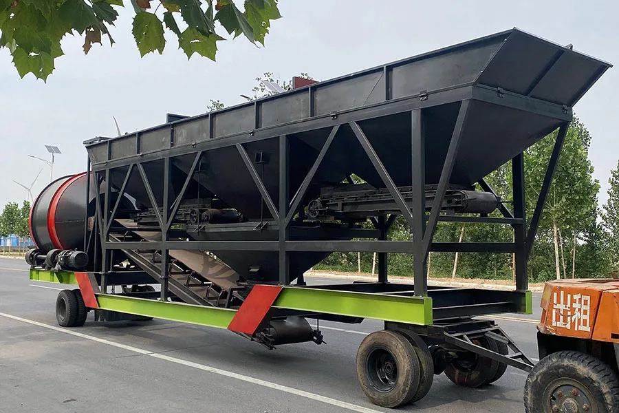 YHZM75-3 Drum Mixer Mobile Concrete Batching Plant