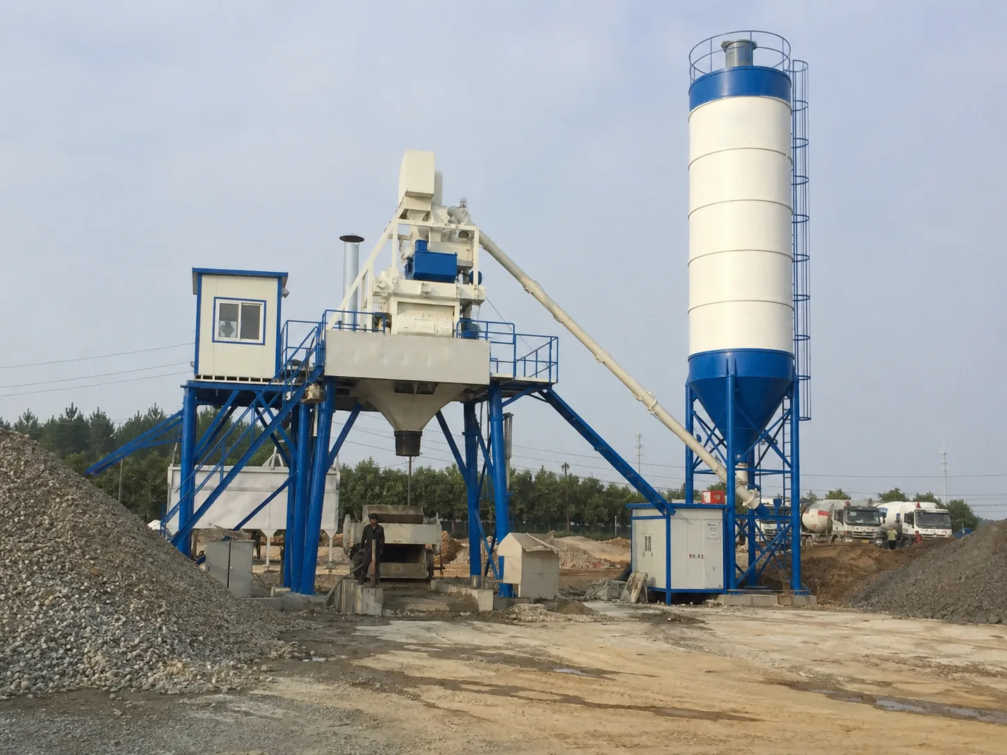 HZS35 Stationary Concrete Batching Plant