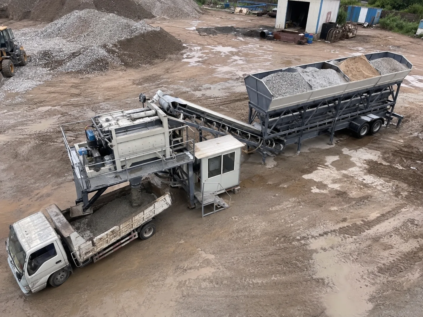 YHZS100-4 Mobile Concrete Batching Plant (YHZS1.5 Series)