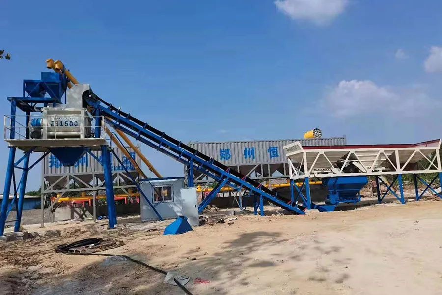 HZS90 Stationary Concrete Batching Plant