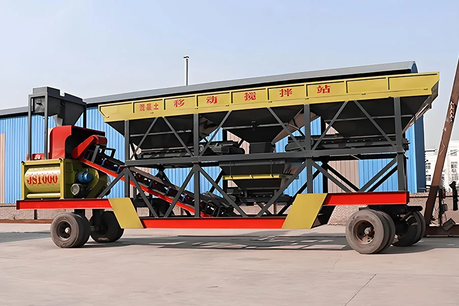 YHZS50 Centrale a Beton Mobile a Convoyeur a Bande
