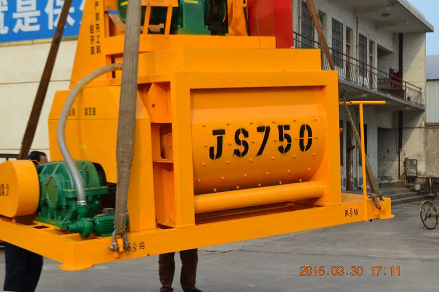 JS750 двухвальный бетоносмеситель JS