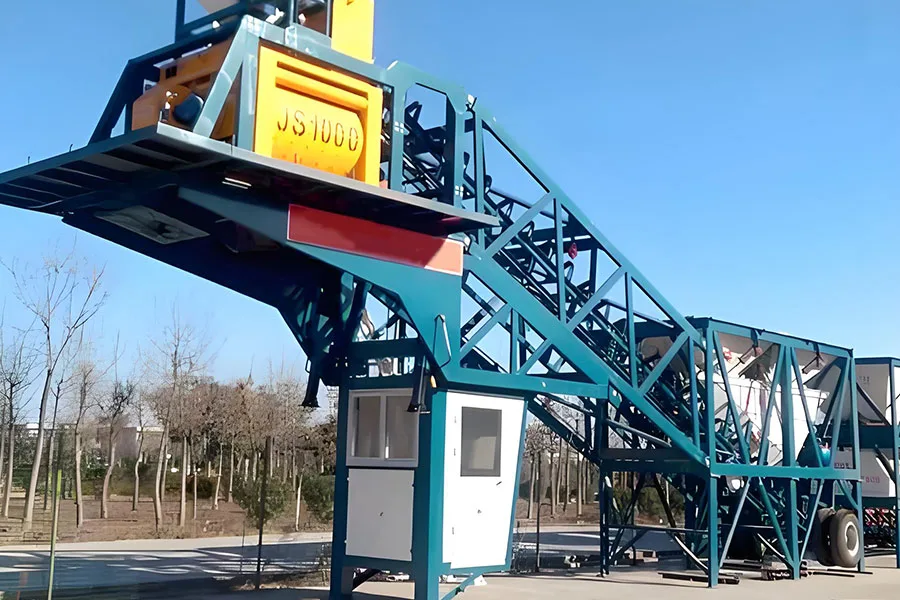 YHZS50 Belt Conveyor Mobile Concrete Batching Plant
