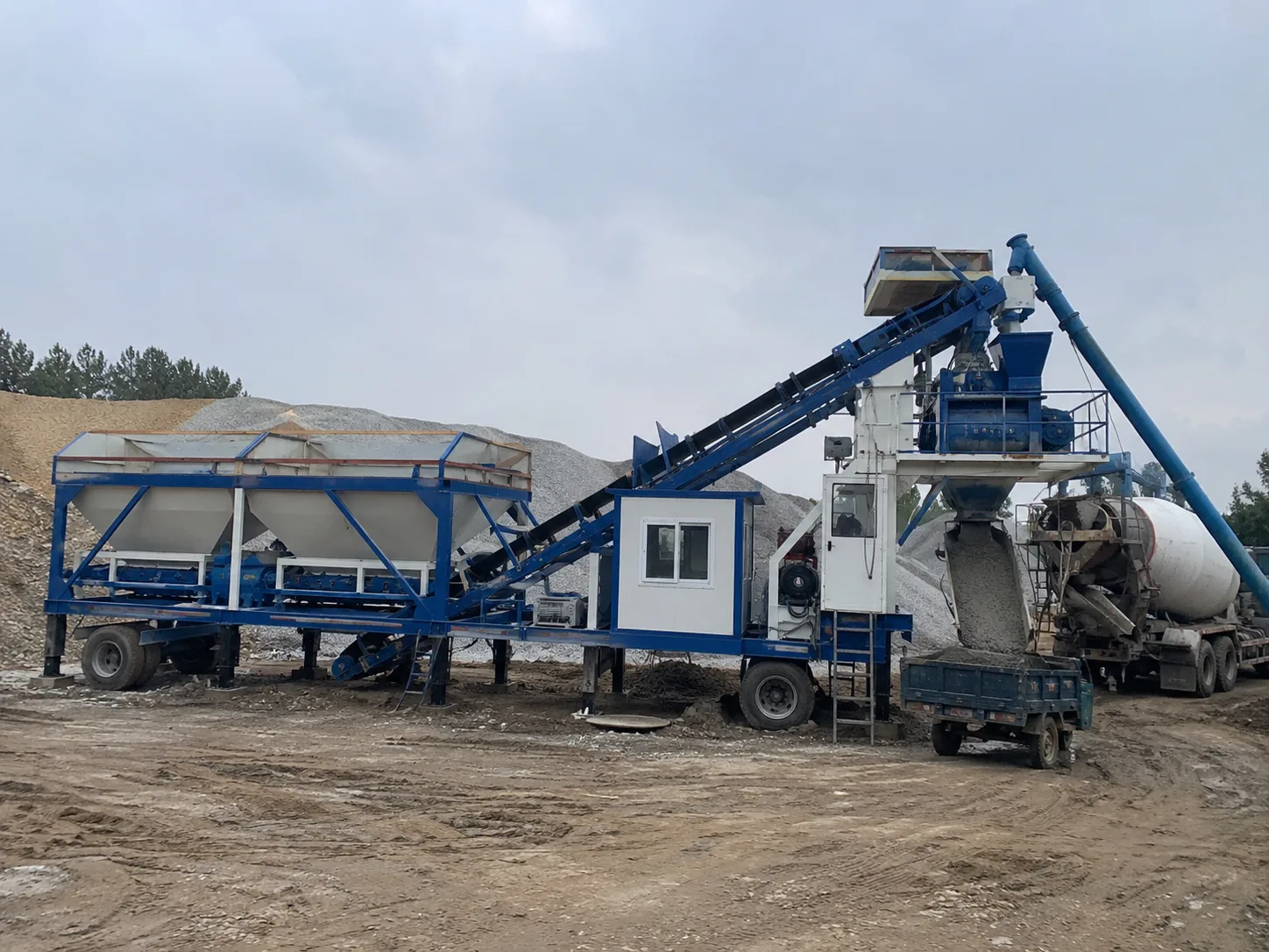 YHZS75-3 Mobile Concrete Batching Plant (YHZS1.5 Series)