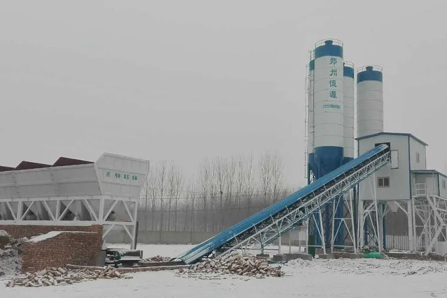 HZS120 Stationary Concrete Batching Plant