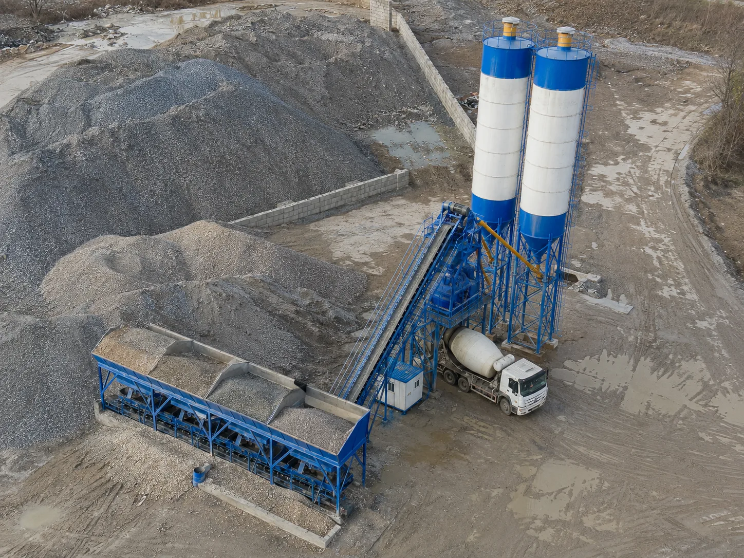 HZS100 Centrale a Beton Stationnaire