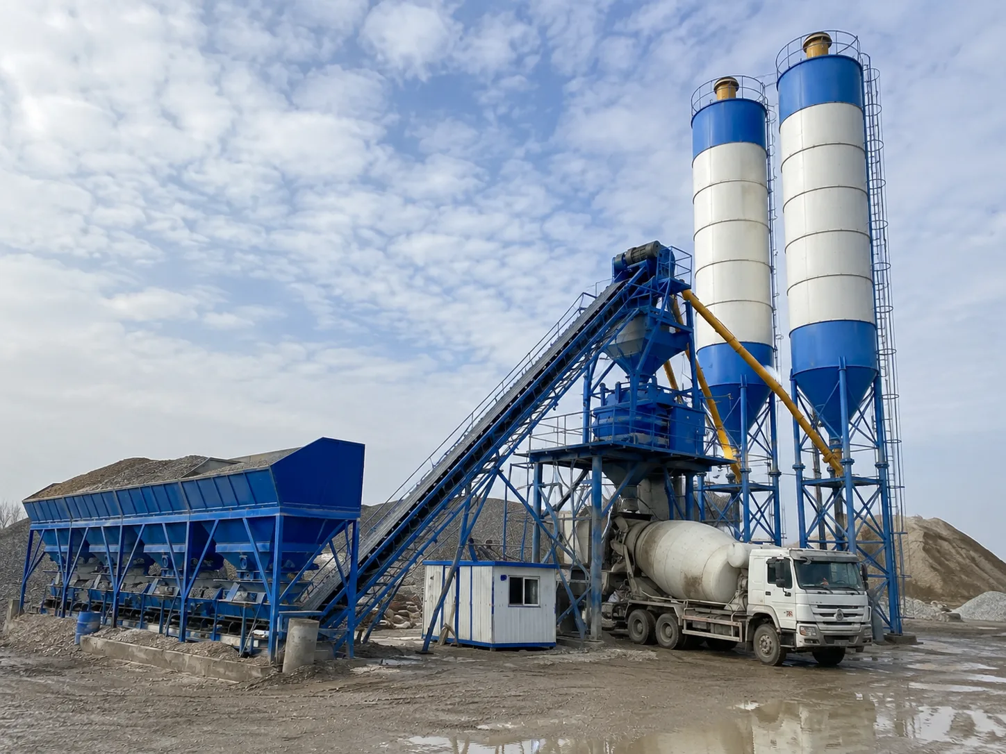 HZS100 Centrale a Beton Stationnaire