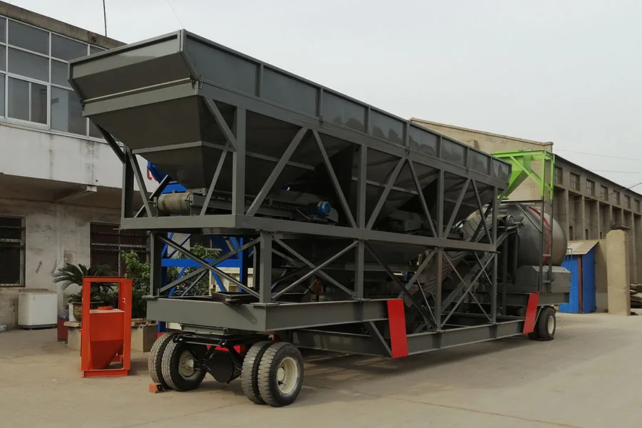 YHZM50-3 Drum Mixer Mobile Concrete Batching Plant