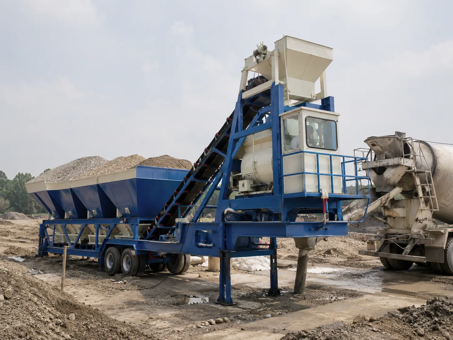 YHZS25-2 Mobile Concrete Batching Plant (YHZS1.5 Series)