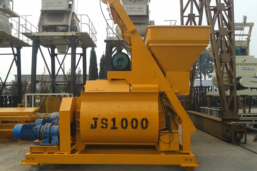 JS1000 Malaxeur a Beton Double Arbre JS
